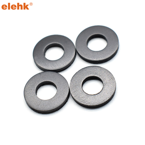 ELEHK Rondelle d'espacement en <span class=keywords><strong>plastique</strong></span> noir et blanc PA66 Rondelle d'espacement en nylon remplie de verre Joint en <span class=keywords><strong>plastique</strong></span> en nylon Rondelles plates en <span class=keywords><strong>plastique</strong></span> - Product Image 4