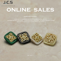 Boutons de vêtements de luxe de style chinois en alliage de zinc écologique plaqué bicolore pour vestes et manteaux