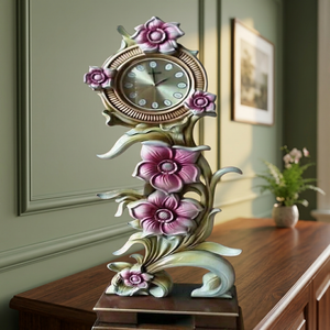 Handcrafted Teak Wood Grandfather <b>Clock</b> with <b>Vintage</b> Floor Design for Classic Home Interior Living Room Decoration Furniture - Product Image 6