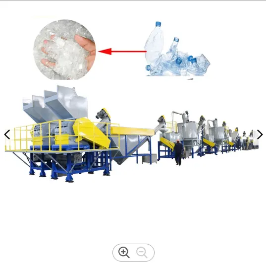 Пластиковая дробильная машина для бутылок из ПЭТ, машина для производства полиэфирного штапельного волокна