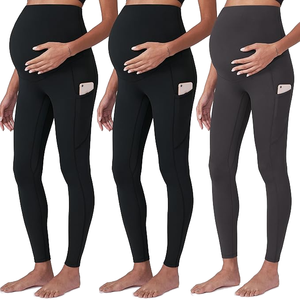 OEM/ODM New <strong>Maternity</strong> Pants Yoga Waistband Pocket Breathable Ankle-Length Summer Stretch Free - Product Image 1