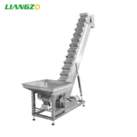 LIANGZO OEM Voll automatische Popcorn-/Wegerich chips/Tiernahrung verpackungs maschine Preis aufzug Förderer