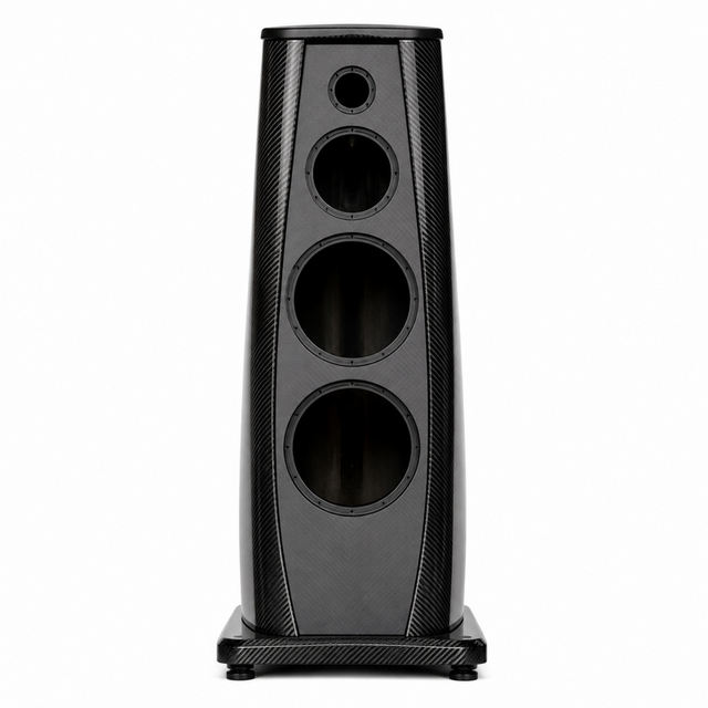 Custom Made 3K Carbon Fiber High-End Speaker Enclosure Premium Floorstanding Loudspeaker Cabinet