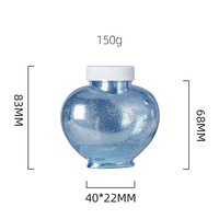 Flacon de 150g en forme de cœur pour produits cosmétiques de luxe, idéal pour médicaments ou bonbons, col 37/410