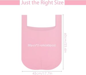 Bolsas de Basura Personalizadas Tipo Camiseta, Bolsas de Plástico con Asas y Logotipo Impreso, Suministro de Fabricante OEM - Product Image 2