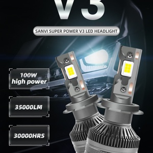 Ampoule LED Sanvi V3 120W 12V Super Lumineuse et Puissante avec Source de Lumière à Température de Couleur 6000K pour Modèles GAC pour Phares - Product Image 6