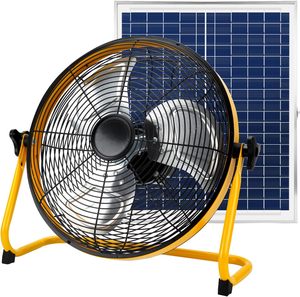 Ventilador con batería de 16 pulgadas, ventilador de suelo recargable, funciona hasta 25 horas, ventiladores inalámbricos para exteriores de alta velocidad con alimentación de hasta 25 horas, - Product Image 1