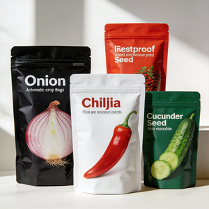 Sac en plastique biodégradable refermable réutilisable pour légumes, fleurs, blé, maïs, film tactile, couche pressée, Mylarbag - Product Image 3