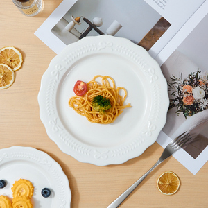 Thanh lịch nổi sứ Bộ đồ ăn đặt cho đám cưới bên khách sạn bền máy rửa chén/Lò vi sóng an toàn tùy chỉnh bán buôn - Product Image 1