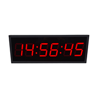 GPS-Synchronisierte LED Digitale Wanduhr Großes Display Zeit Datum Auto-Zeitsynchronisation Metallkonstruktion Quadratisches Design AC/POE-Betrieben
