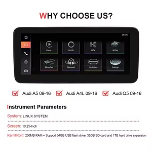 Autoradio Android Navihua pour Audi A4L A4 Q5, écran de voiture, CarPlay sans fil, système Linux, navigation GPS, autoradio stéréo - Product Image 2