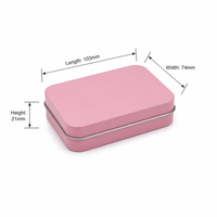 Boîte en métal rectangulaire à charnières personnalisée pour bijoux, accessoires, cadeaux, artisanat, emballage métallique, vente en gros, sur commande
