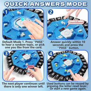 KK NUOVO <span class=keywords><strong>Gioco</strong></span> <span class=keywords><strong>di</strong></span> <span class=keywords><strong>Parole</strong></span> per Famiglia con Timer Digitale e 2 Modalità <span class=keywords><strong>di</strong></span> Categoria, Divertente <span class=keywords><strong>Gioco</strong></span> Veloce con 24 Lettere per Bambini - Product Image 4