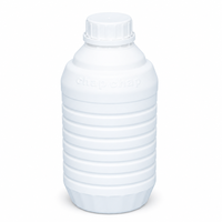 Bouteille en plastique ronde à base carrée en HDPE de 1000 ml avec bouchon à vis, surface givrée, col de 42 mm pour l'emballage de produits chimiques industriels et de détergents