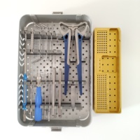 Ensemble d'instruments vétérinaires orthopédiques pour chiens Type de plaque avec seringues réutilisables pour les soins des animaux de compagnie
