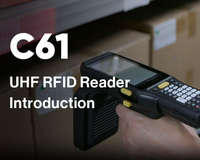 Chainway C61 PDA Android robuste, smartphone intelligent avec lecteur de codes-barres, intégré avec lecteur RFID UHF Impinj E710 à longue portée
