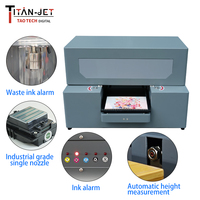 Imprimante UV DTF à plat A4 automatique personnalisée d'usine chinoise, 5 couleurs d'encre vibrantes, machine d'impression HD Eps 3200U1