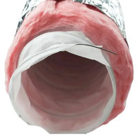Lakeso Chine fournisseurs HVAC conduits de climatisation conduits isolés flexibles en fibre de verre rose