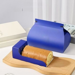 Boîte à dessert en papier personnalisée écologique pour tranches <span class=keywords><strong>de</strong></span> gâteau, boîte à pâtisserie en papier pour beignets, boîte cadeau en papier - Product Image 6