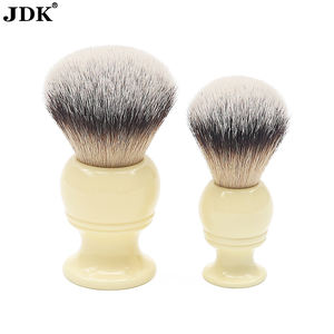 Pinceau à raser de haute qualité en poils de <span class=keywords><strong>blaireau</strong></span> pur avec manche en résine blanche, en promotion - Product Image 2