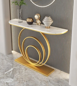 La table de porche est moderne et simple, et la maison est légère et luxueuse, et la table de porche en fer forgé contre le mur - Product Image 2