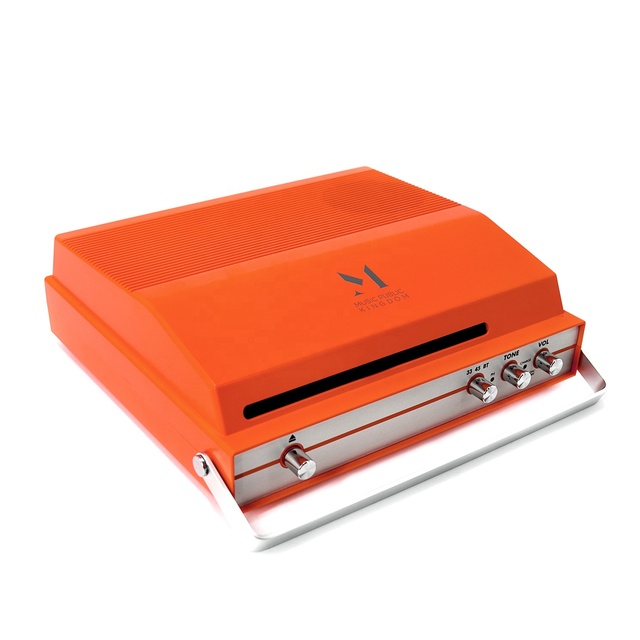 Hot Sale Wireless Portable Slot in Turntable with Built in HD Speakers and Re-chargeable Battery Vinyl Record Player