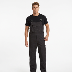 Overoles de Trabajo de Algodón Negros para Hombre, a Prueba de Polvo, para Uso Industrial, Certificación JNA GROUP CE, Detección de Agujas - Product Image 5