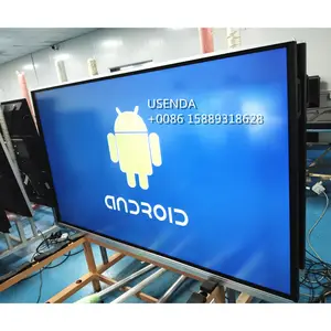 65 75 86 98110インチ4KOPS WIN10Androidデュアルネットワークシステムインタラクティブフラットパネルホワイトボードタッチスクリーンモニターインタラクティブ