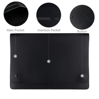 Organisateur de documents en microfibre Mount Yanzhi, étui portable pour dossiers, logo personnalisé, usage professionnel pour hommes