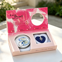Kit de collier personnalisé Make a Wish, pendentif personnalisé, perle d'eau douce, boîte cadeau imprimée, bijou souvenir unique, cadeau pour femme, meilleure amie