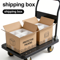 Boîtes d'expédition en carton recyclable imprimées sur mesure, emballages plats pour les commandes de boutiques en ligne, vêtements et accessoires