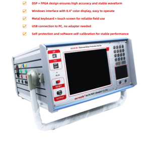 Testeur de relais de protection informatique portable triphasé Wrindu RDJB-802, kit de test de relais, testeur de protection de relais - Product Image 2