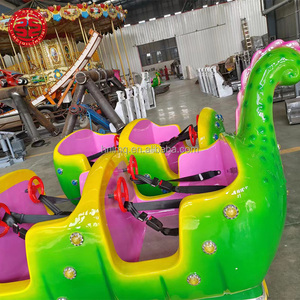 <span class=keywords><strong>Tren</strong></span> Eléctrico de Dinosaurios para Parque de Atracciones para Niños - Capacidad para 16 Personas, 5KW de Potencia, <span class=keywords><strong>Tren</strong></span> Eléctrico sobre Rieles para Parque de Atracciones - Product Image 3