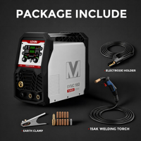 Soldadora Inversora LEVIN 4 en 1, Nueva Llegada, MIG/TIG/Arco, 160A 230V, para Soldadura de Acero Inoxidable, Aluminio y Acero al Carbono
