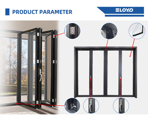 Eloyd มุ้งอลูมิเนียมบานเลื่อนพับได้สำหรับวิลล่า, มุ้งกันยุงสำหรับใช้ในบ้าน - Product Image 4