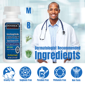 Logo personnalisé 5% Kirland Nourish Natural Hair Booster Sérum de croissance <span class=keywords><strong>Biotina</strong></span> Traitement anti-chute de cheveux pour cheveux chauves - Product Image 4