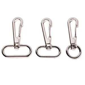 Wholesale Keychain Accessory Swivel Carabiner Clasps Handbag Hardware Metal Trigger Clip Snap Hooks