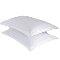 Parure de lit hôtel 5 étoiles BXM 100% coton uni 300TC, taille King/Queen, technique de tissage écologique, pliée, 4 pièces