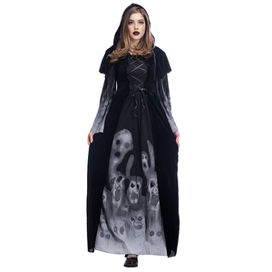 <span class=keywords><strong>Disfraz</strong></span> de Cosplay de <span class=keywords><strong>Esqueleto</strong></span> de la Muerte y Vampiresa para Halloween al por Mayor para Mujeres, Niñas y Niños - Vestidos Personalizables - Product Image 2
