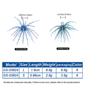 <span class=keywords><strong>Leurre</strong></span> de pêche OEM 8.8g 2.6g <span class=keywords><strong>en</strong></span> PVC simulé <span class=keywords><strong>pour</strong></span> oursin brochet <span class=keywords><strong>en</strong></span> silicone <span class=keywords><strong>pour</strong></span> dorade, bar, tilapia, appât d'<span class=keywords><strong>hiver</strong></span> mandarin - Product Image 2