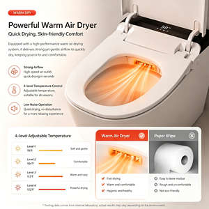 Inodoro Inteligente con Función SPA Frío/Caliente, Asiento Antibacterial, Secado Estilo <span class=keywords><strong>Dyson</strong></span> para el Hogar - Product Image 4