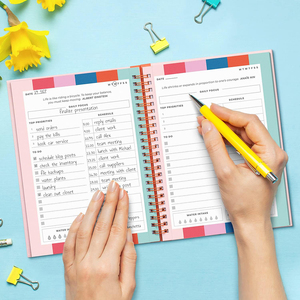 <span class=keywords><strong>Agenda</strong></span> de Trabajo Personalizada 2025 para Mujer, Tamaño A5, Encuadernación en Espiral, Cubierta de PP, Planificador Semanal, Mensual y Diario, Color Rosa, Caja de Regalo - Product Image 4