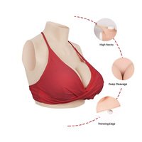 Poitrine Transgenre en Silicone de Style Classique, Faux Seins Disponibles en Plusieurs Formes et Tailles pour Crossdresser