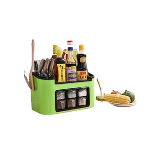 2021 Spice Rack Seasoning Box Kitchen Plastic Seasoning Rack With Drawer