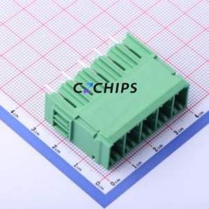 JL5EDGVHC-76205G01 Plug-in Terminal Block Through hole,P=7.62mm Connector Board-to-Board / Socket - Closed 1x5P 7.62mm Green - Product Image 1