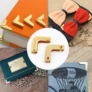 PCS Metal Handbag Hollow <b>Corner</b> <b>Protector</b> Bag Purse Edge Safety Decorative Clip Buckles Safety Guard Fixed Decorative Buckle DIY - Product Image 3