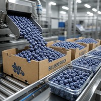 Pasokan Massal Blueberry Beku IQF Segar Berkualitas Tinggi Ekspor Global Grade A Buah-buahan