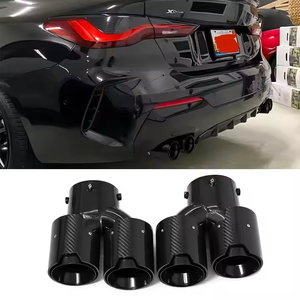 SYPES Auto-Auspuffs pitzen für BMW G20 G21 G23 G26 G42 M240i M340i M440i Edelstahl-Kohle faser <span class=keywords><strong>M</strong></span> Performance Schall dämpfer spitzen - Product Image 5