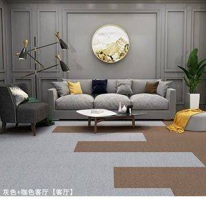 Dalles <span class=keywords><strong>de</strong></span> moquette souples à emboîter autocollantes, <span class=keywords><strong>tapis</strong></span> <span class=keywords><strong>de</strong></span> sol confortable à faire soi-même, <span class=keywords><strong>tapis</strong></span> carré lavable pour chambre à coucher, salle <span class=keywords><strong>de</strong></span> jeux pour enfants, décoration <span class=keywords><strong>de</strong></span> salon - Product Image 3