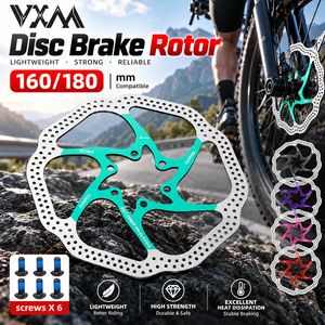 VXM Fietsremschijfrotor Roestvrij staal Waterdicht en roestvrij Hol ontwerp Snelle warmteafvoer Fietsremonderdelen - Product Image 1